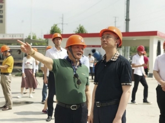 嘉兴市市长胡海峰到尊龙凯时督查工程项目建设