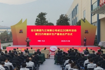 尊龙凯时九江举行成立20周年暨35万吨玻纤生产基地达产仪式